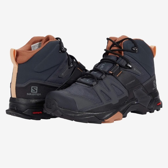 Salomon Shoes Salomon Hiking Boots Womens X Ultra 4 Mid Gtx W Black